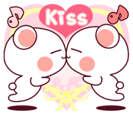 Fluffy Bear flowers, girly!40set sticker #15813759