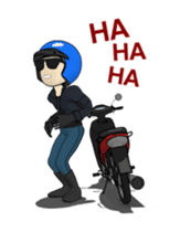 Take a motorcycle in Indonesia sticker #15813937