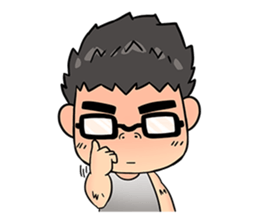 Cute Gorilla Boy sticker #15814047