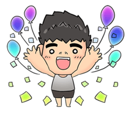 Cute Gorilla Boy sticker #15814064