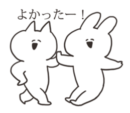 The rabbit about which I'm happily sticker #15814267