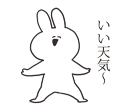 The rabbit about which I'm happily sticker #15814268