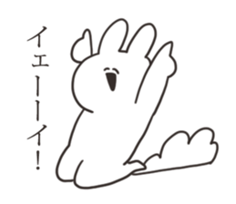 The rabbit about which I'm happily sticker #15814287