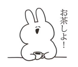 The rabbit about which I'm happily sticker #15814298