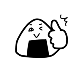 Late rice ball 2 sticker #15814544