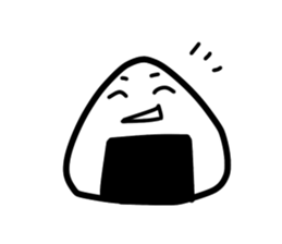 Late rice ball 2 sticker #15814545