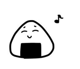 Late rice ball 2 sticker #15814557