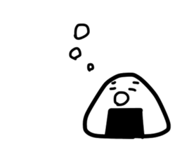 Late rice ball 2 sticker #15814560