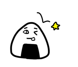 Late rice ball 2 sticker #15814565