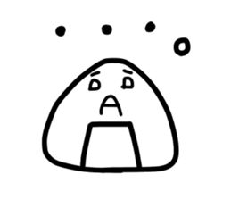 Late rice ball 2 sticker #15814568