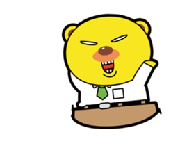 Pp Bear and Pants Pig 9 sticker #15814765