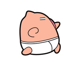 Pp Bear and Pants Pig 9 sticker #15814767