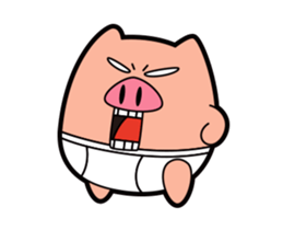 Pp Bear and Pants Pig 9 sticker #15814775