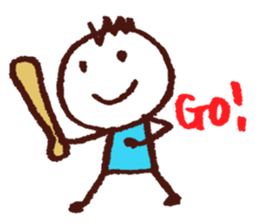 English scribbling(Baesball ver.) sticker #15814778