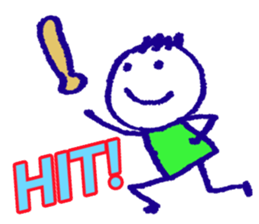 English scribbling(Baesball ver.) sticker #15814779