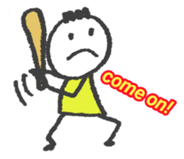 English scribbling(Baesball ver.) sticker #15814780
