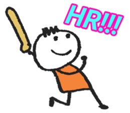English scribbling(Baesball ver.) sticker #15814781