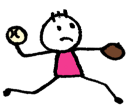 English scribbling(Baesball ver.) sticker #15814783