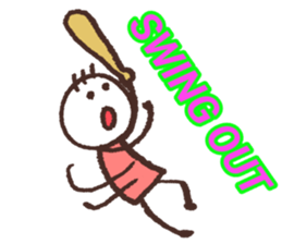 English scribbling(Baesball ver.) sticker #15814792