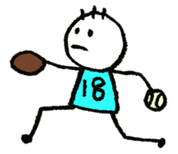 English scribbling(Baesball ver.) sticker #15814802