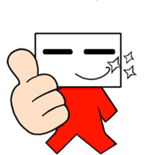 Lucky Square face sticker #15815034