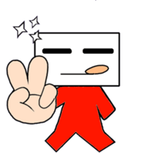 Lucky Square face sticker #15815036