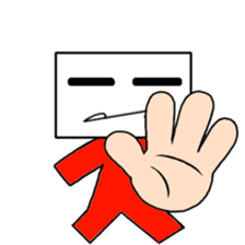 Lucky Square face sticker #15815037