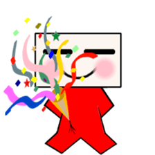 Lucky Square face sticker #15815042