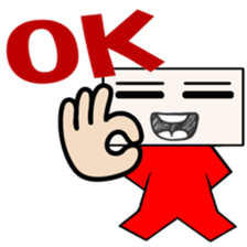 Lucky Square face sticker #15815045