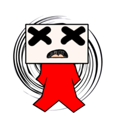 Lucky Square face sticker #15815046