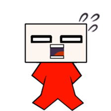 Lucky Square face sticker #15815049