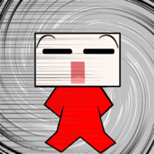 Lucky Square face sticker #15815051