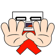 Lucky Square face sticker #15815057