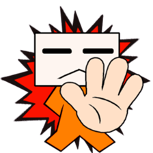 Lucky Square face sticker #15815065