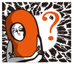 Seasoned cod roe Girl 3 sticker #15815175