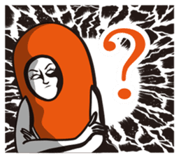 Seasoned cod roe Girl 3 sticker #15815175