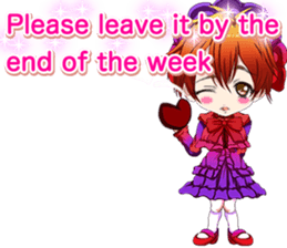 Lovely Gothic Dress Girls Boy English sticker #15815666