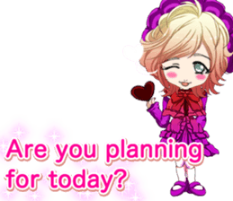 Lovely Gothic Dress Girls Boy English sticker #15815667