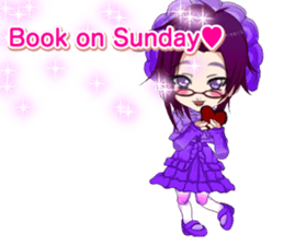 Lovely Gothic Dress Girls Boy English sticker #15815668