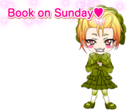 Lovely Gothic Dress Girls Boy English sticker #15815669