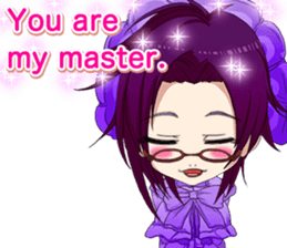 Lovely Gothic Dress Girls Boy English sticker #15815672