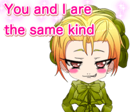 Lovely Gothic Dress Girls Boy English sticker #15815673