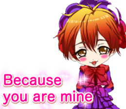 Lovely Gothic Dress Girls Boy English sticker #15815674