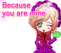 Lovely Gothic Dress Girls Boy English sticker #15815675