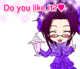 Lovely Gothic Dress Girls Boy English sticker #15815676