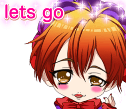 Lovely Gothic Dress Girls Boy English sticker #15815678