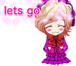 Lovely Gothic Dress Girls Boy English sticker #15815679