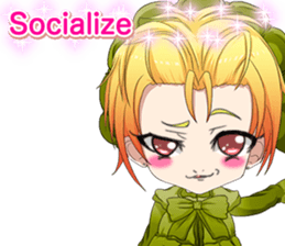 Lovely Gothic Dress Girls Boy English sticker #15815681