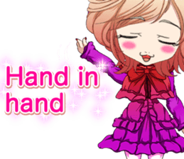 Lovely Gothic Dress Girls Boy English sticker #15815683