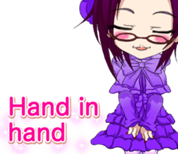 Lovely Gothic Dress Girls Boy English sticker #15815684